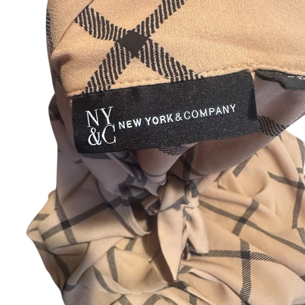 Tan Plaid Women's Top - Picture 8 of 13